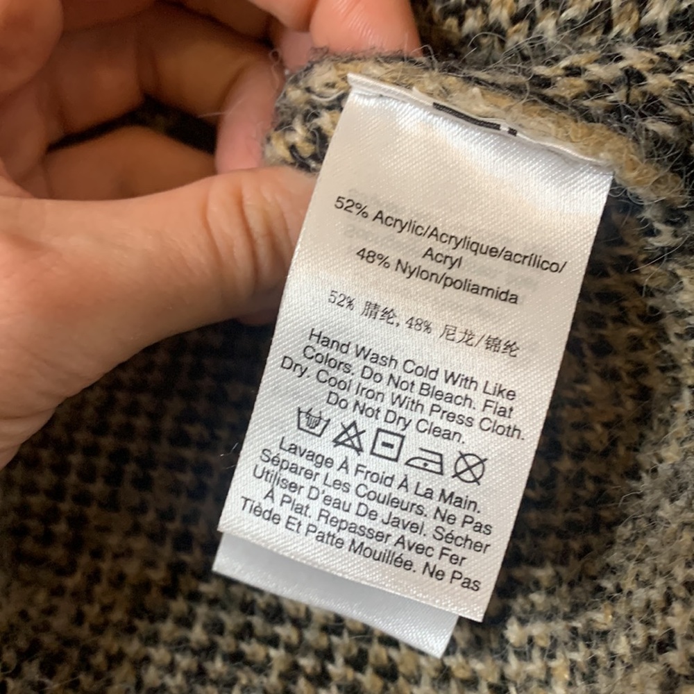 DKNY leopard sweater turtleneck - Picture 4 of 7